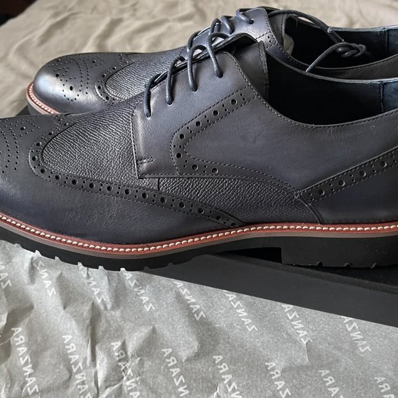 Zanzara Men\'s Navy Shoes NIB Size 11 main image 5